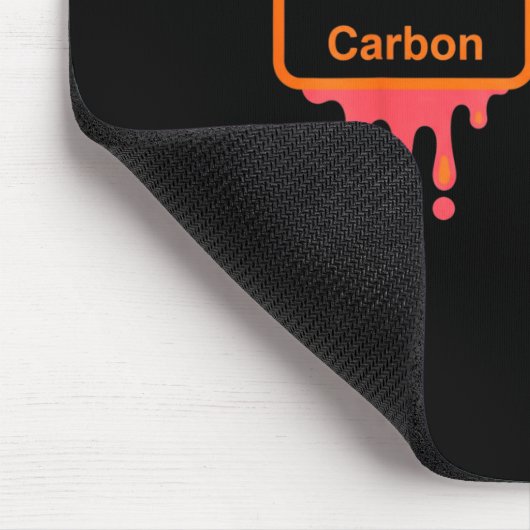Carbon Nitrogen Science Design Fun Chemistry Lover Mousepad (Ecke)