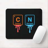 Carbon Nitrogen Science Design Fun Chemistry Lover Mousepad (Mit Mouse)