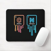 Carbon Nitrogen Science Design Fun Chemistry Lover Mousepad (Mit Mouse)