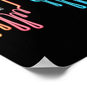 Carbon Nitrogen Science Design Fun Chemistry Lover Poster (Ecke)