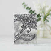 Carbon Space Blume 4 Postkarte (Stehend Vorderseite)