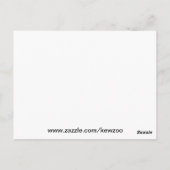 Carbon Space Blume 4 Postkarte (Rückseite)