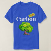 Carbon Tax Climate Change Tree Design White Text T-Shirt (Design vorne)