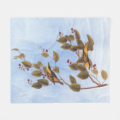 Carbonated Warbler Audubon Bird Fleecedecke (Vorderseite (Horizontal))