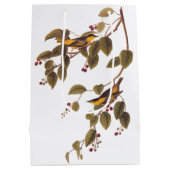 Carbonated Warbler Audubon Bird Mittlere Geschenktüte (Rückseite)