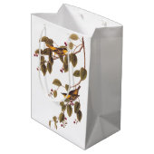 Carbonated Warbler Audubon Bird Mittlere Geschenktüte (Rückseite Schrägansicht)