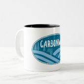 Carbondale Colorado Außenbereich Zweifarbige Tasse (Vorderseite Links)