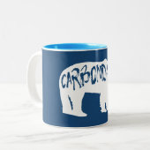 Carbondale Colorado Bear Zweifarbige Tasse (Vorderseite Links)