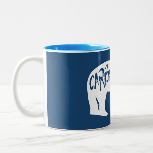 Carbondale Colorado Bear Zweifarbige Tasse (Links)