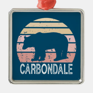Carbondale Colorado Retro Bär Ornament Aus Metall