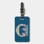 Carbondale Colorado Retro Bear Gepäckanhänger (Vorderseite vertikal)