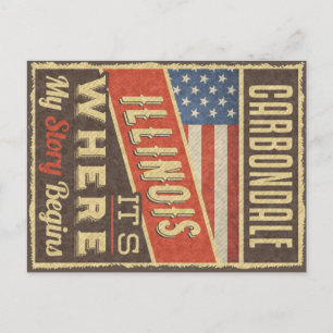 Carbondale Illinois Postkarte