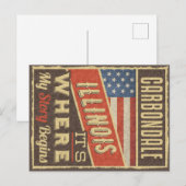 Carbondale Illinois Postkarte (Vorne/Hinten)
