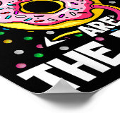 Carbs Are The Devil Funny Donut Diet New Year's Re Poster (Ecke)