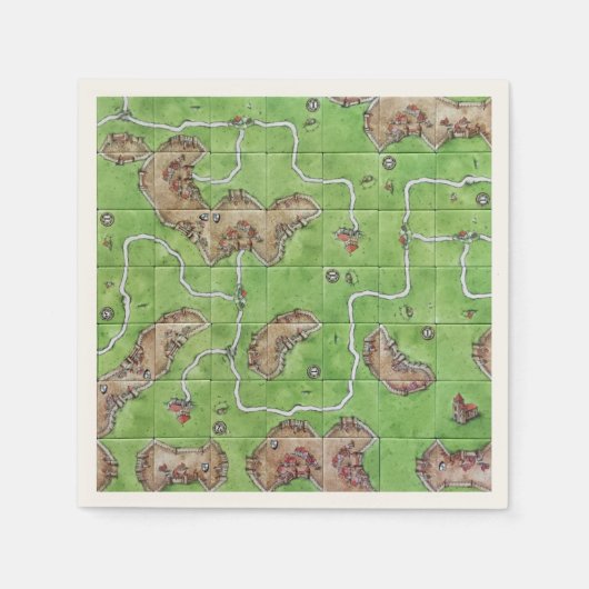 Carcassone Board Napkins Serviette (Vorderseite)
