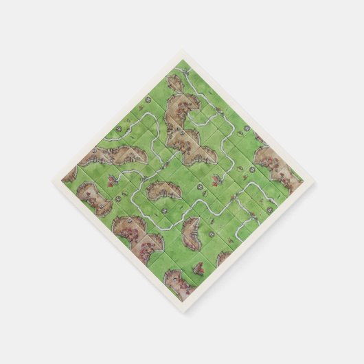 Carcassone Board Napkins Serviette (Ecke)