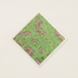Carcassone Board Napkins Serviette