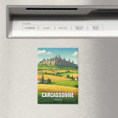 Carcassonne France Travel Magnet (In Situ (Geschirrspüler))