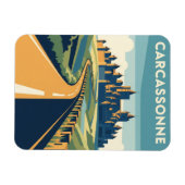 Carcassonne France Travel Magnet (Horizontal)