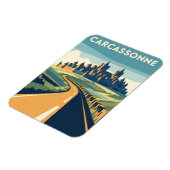 Carcassonne France Travel Magnet (Linke Seite)
