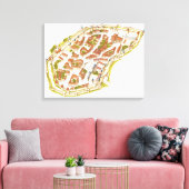 Carcassonne Frankreich Luftbild Leinwanddruck (Insitu (Wohnzimmer))