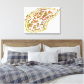 Carcassonne Frankreich Luftbild Leinwanddruck (Insitu (Schlafzimmer))