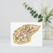 Carcassonne Frankreich Luftbild Postkarte (Stehend Vorderseite)