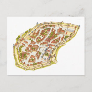 Carcassonne Frankreich Luftbild Postkarte