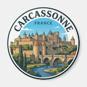 Carcassonne Frankreich Magnet