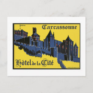 Carcassonne Hotel Postkarte