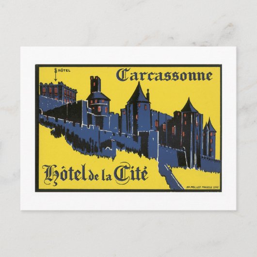 Carcassonne Hotel Postkarte (Vorderseite)