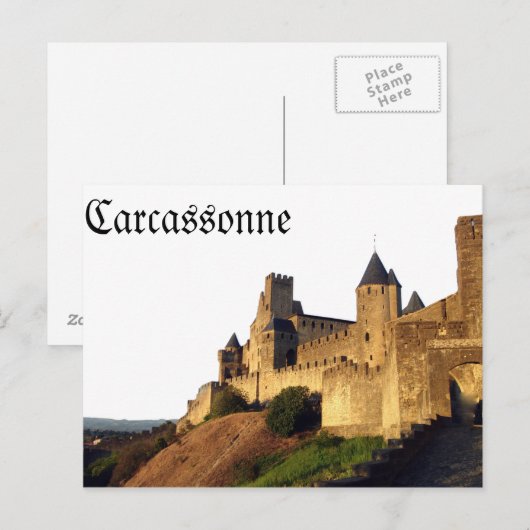 Carcassonne Postkarte (Vorne/Hinten)