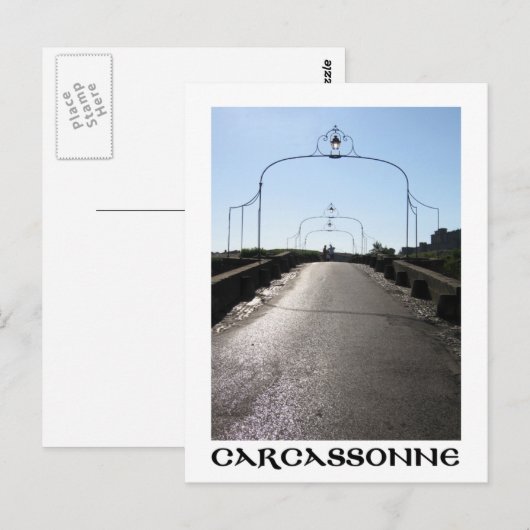 Carcassonne Postkarte (Vorne/Hinten)