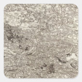 Carcassonne Quadratischer Aufkleber (Vorderseite)