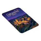 Carcassonne Zitadelle Frankreich Magnet (Rechte Seite)