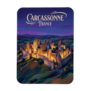 Carcassonne Zitadelle Frankreich Magnet