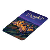 Carcassonne Zitadelle Frankreich Magnet (Linke Seite)