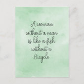 Card (10,8 x 14,2 cm) - A Woman Without A Man Postkarte (Vorderseite)