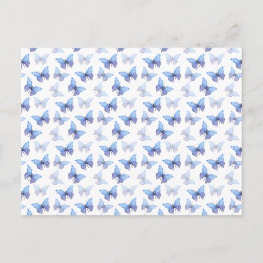 Card (10,8 x 14,2 cm) - Butterfly Pattern Postkarte (Vorderseite)