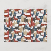 Card (10,8 x 14,2 cm) - Christmas Pattern Postkarte (Vorderseite)