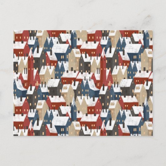 Card (10,8 x 14,2 cm) - Christmas Pattern Postkarte (Vorderseite)