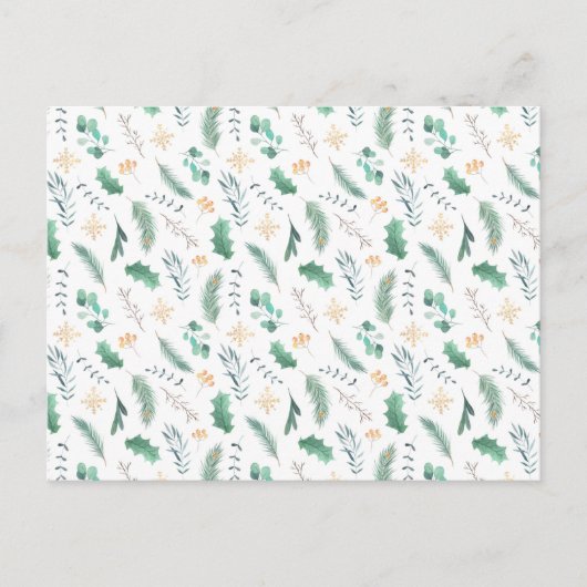 Card (10,8 x 14,2 cm) - Christmas Pattern Postkarte (Vorderseite)