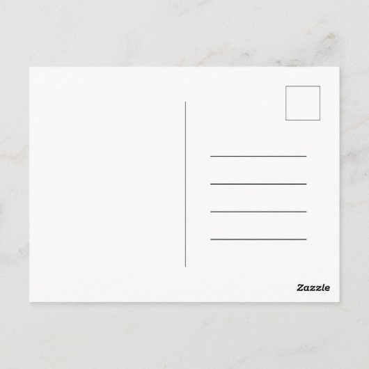 Card (10,8 x 14,2 cm) - Christmas Pattern Postkarte (Rückseite)