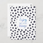Card (10,8 x 14,2 cm) - Enjoy The Little Things Postkarte (Vorne/Hinten)