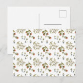 Card (10,8 x 14,2 cm) - Floral Pattern Postkarte (Vorne/Hinten)
