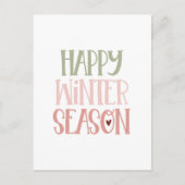 Card (10,8 x 14,2 cm) - Happy Winter Season Postkarte (Vorderseite)
