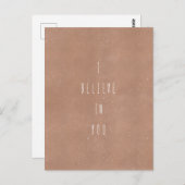 Card (10,8 x 14,2 cm) - I Believe In You Postkarte (Vorne/Hinten)