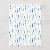 Card (10,8 x 14,2 cm) - Lavender Pattern Postkarte (Vorderseite)