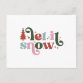 Card (10,8 x 14,2 cm) - Let It Snow Postkarte (Vorderseite)