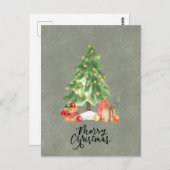 Card (10,8 x 14,2 cm) - Merry Christmas Postkarte (Vorne/Hinten)